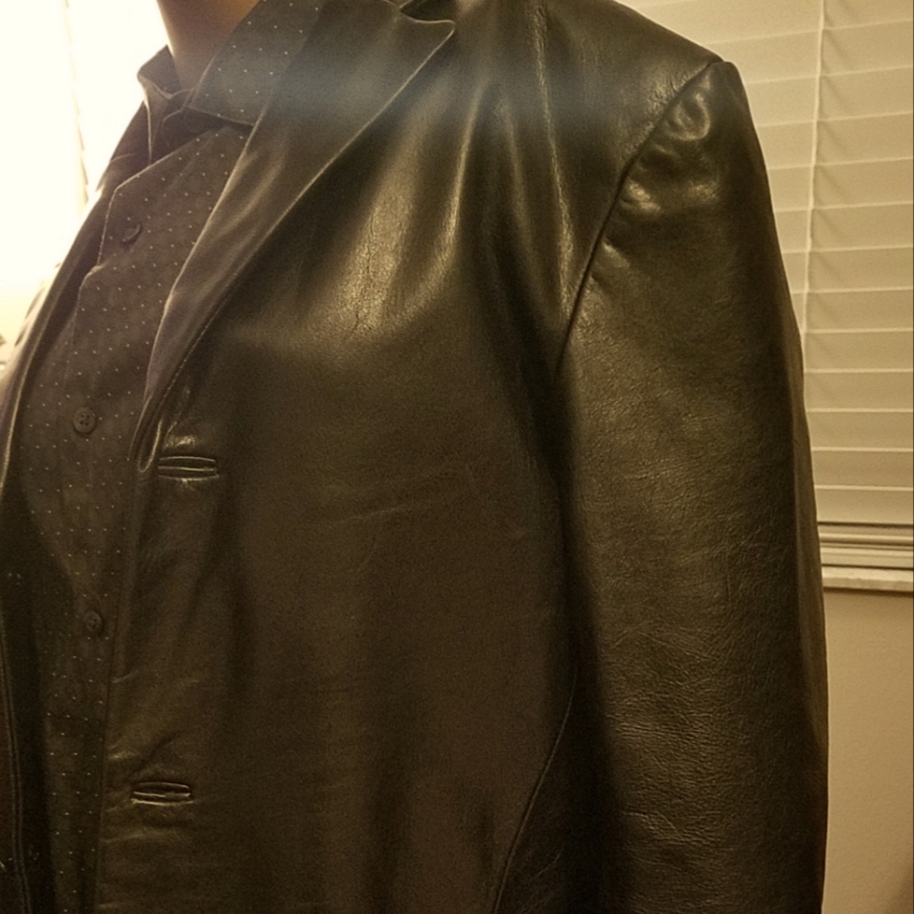 BANANA REPUBLIC Leather, Mens Blazer